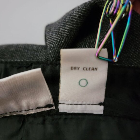 Kenar Womens Moto Style Dress Pants Zip Legs Sz 10 Zip Pockets Lined Grey Tweed - Picture 16 of 16